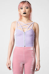 Killstar Lost In Sin Zip Top | PASTEL LILAC