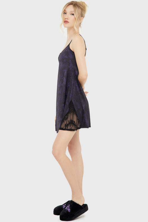 Killstar Midnight Moth Slip Dress