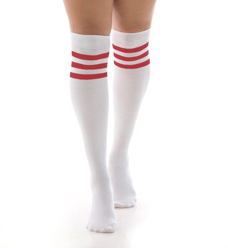 Pamela Mann Referee Socks | White / Red
