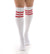 Pamela Mann Referee Socks | White / Red