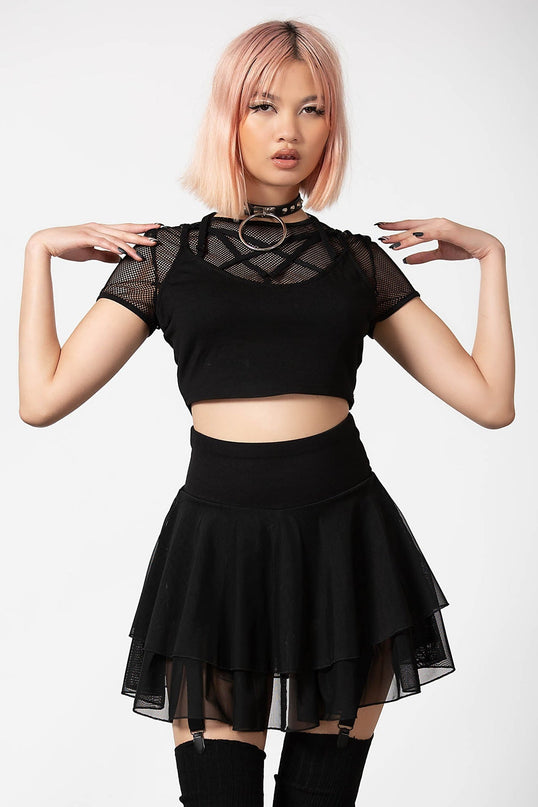 Killstar Yasumi Mesh Skirt