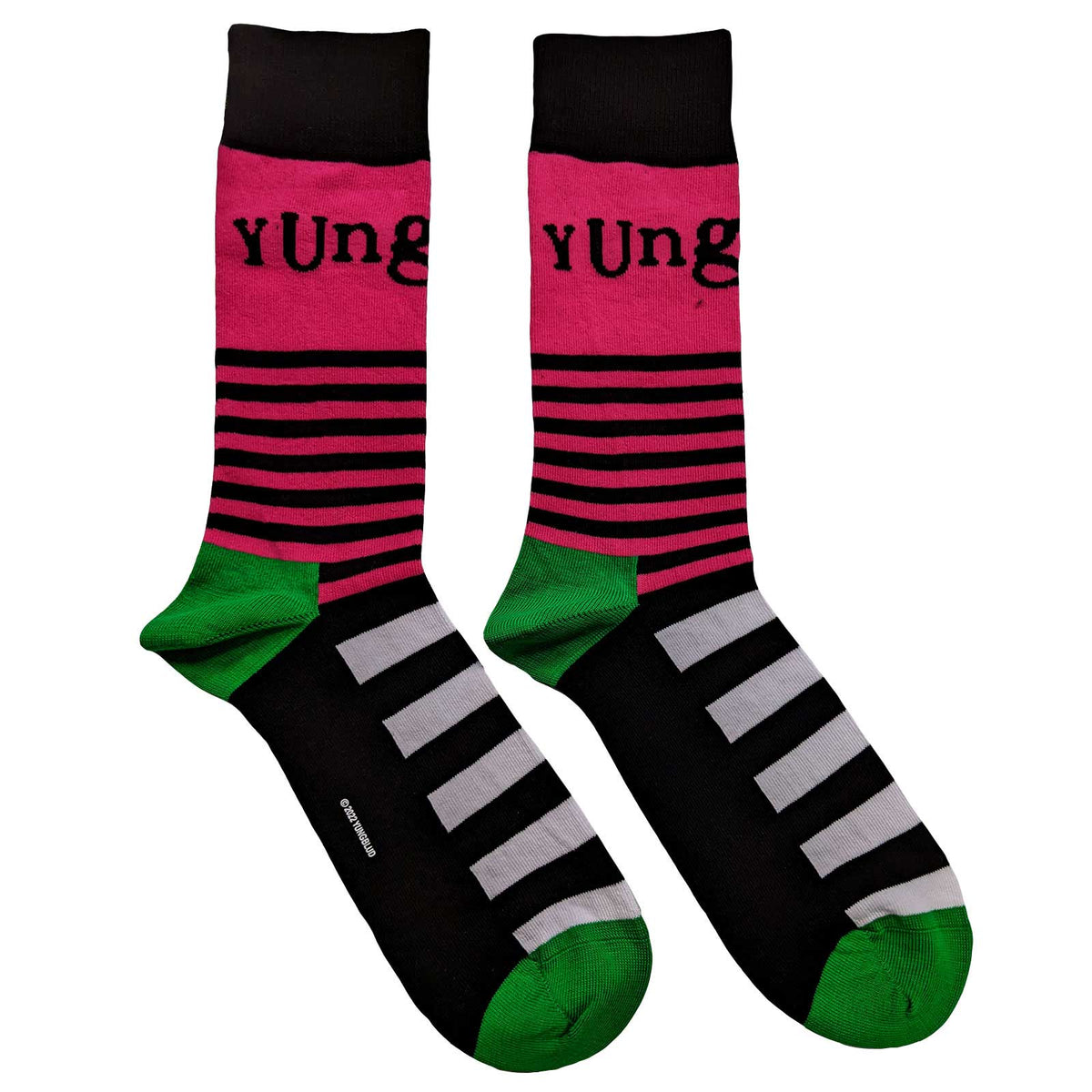 Yungblud Socks | Logo &amp; Stripes