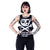 Killer Panda Skull & Crossbones Vest | Black