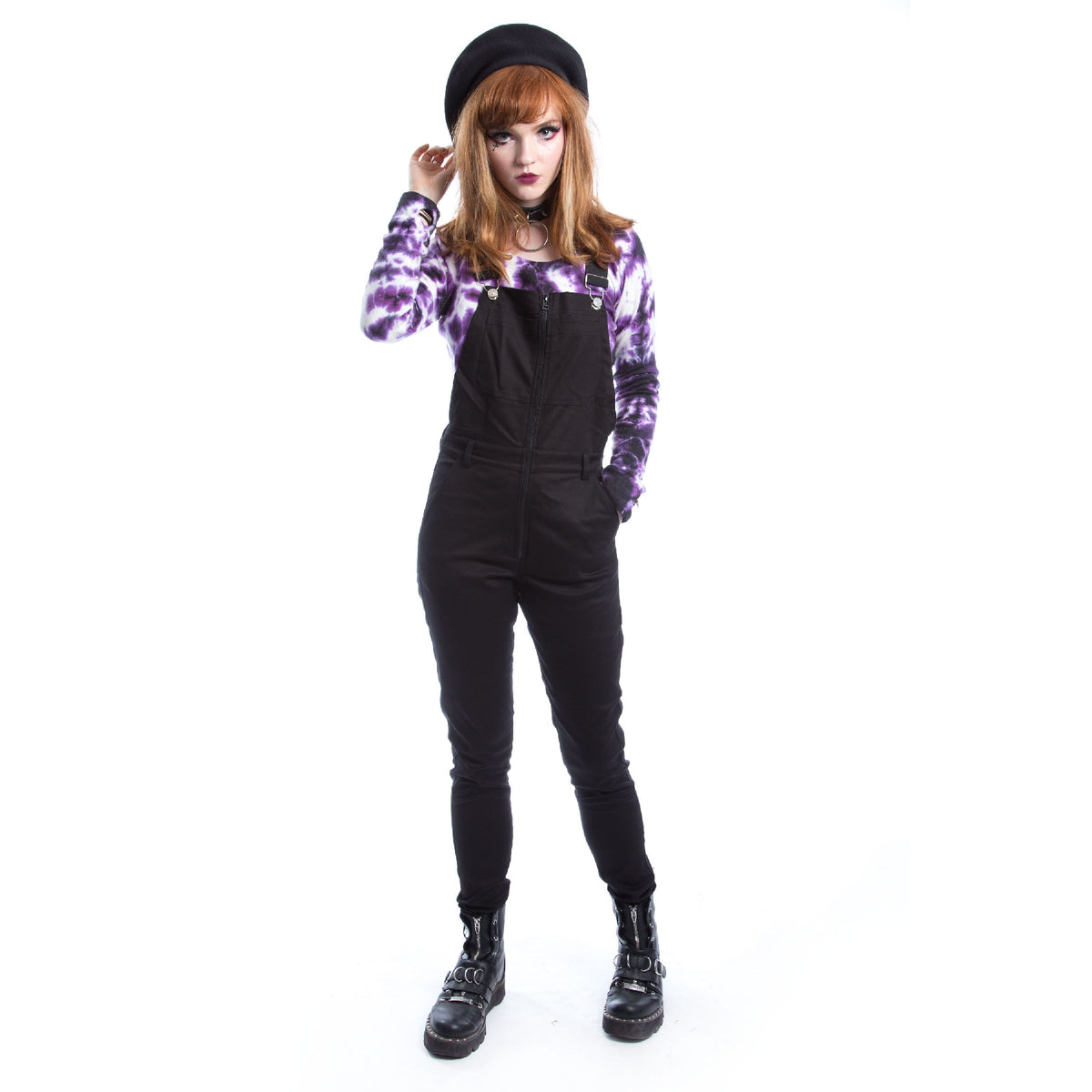 Heartless Melody Dungarees | Black