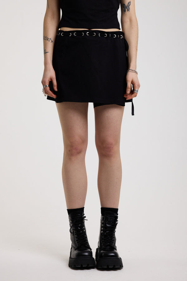 The Ragged Priest Bind Mini Wrap Skirt