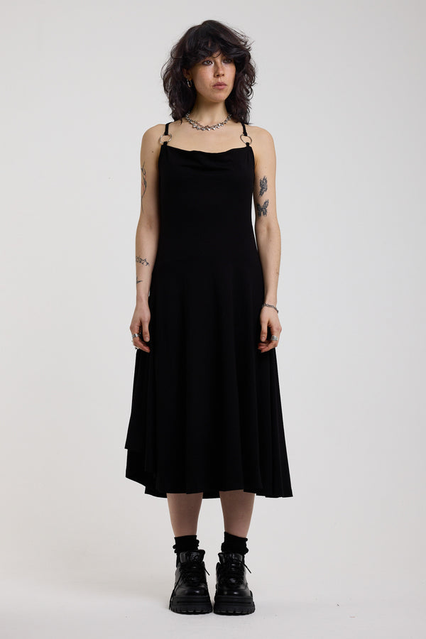 The Ragged Priest Simmer Cowl Neck Midi Dress