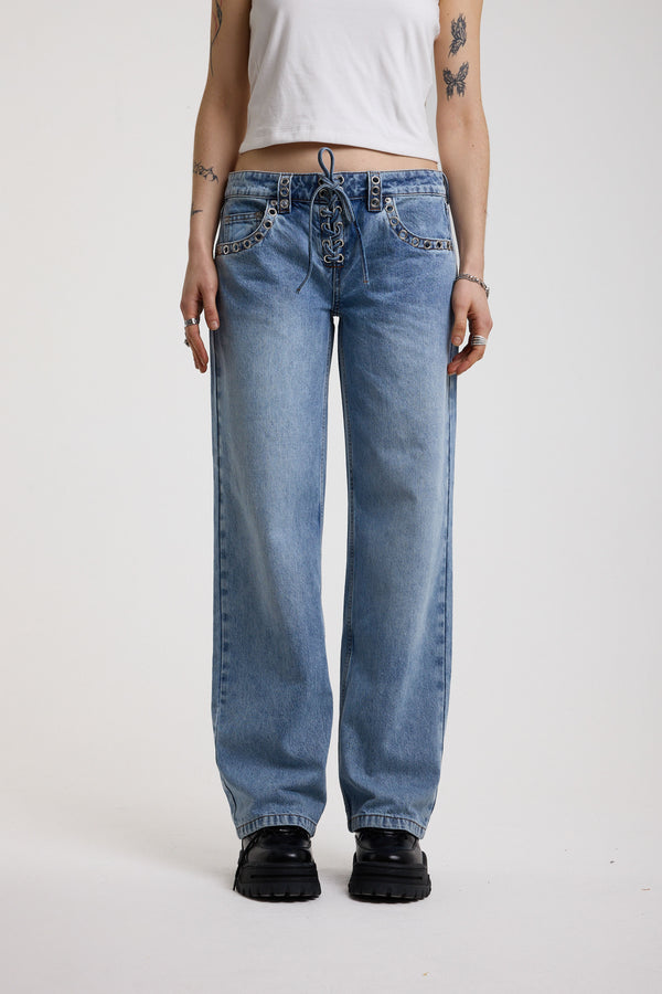 The Ragged Priest Twilight Low Rise Dad Fit Jean
