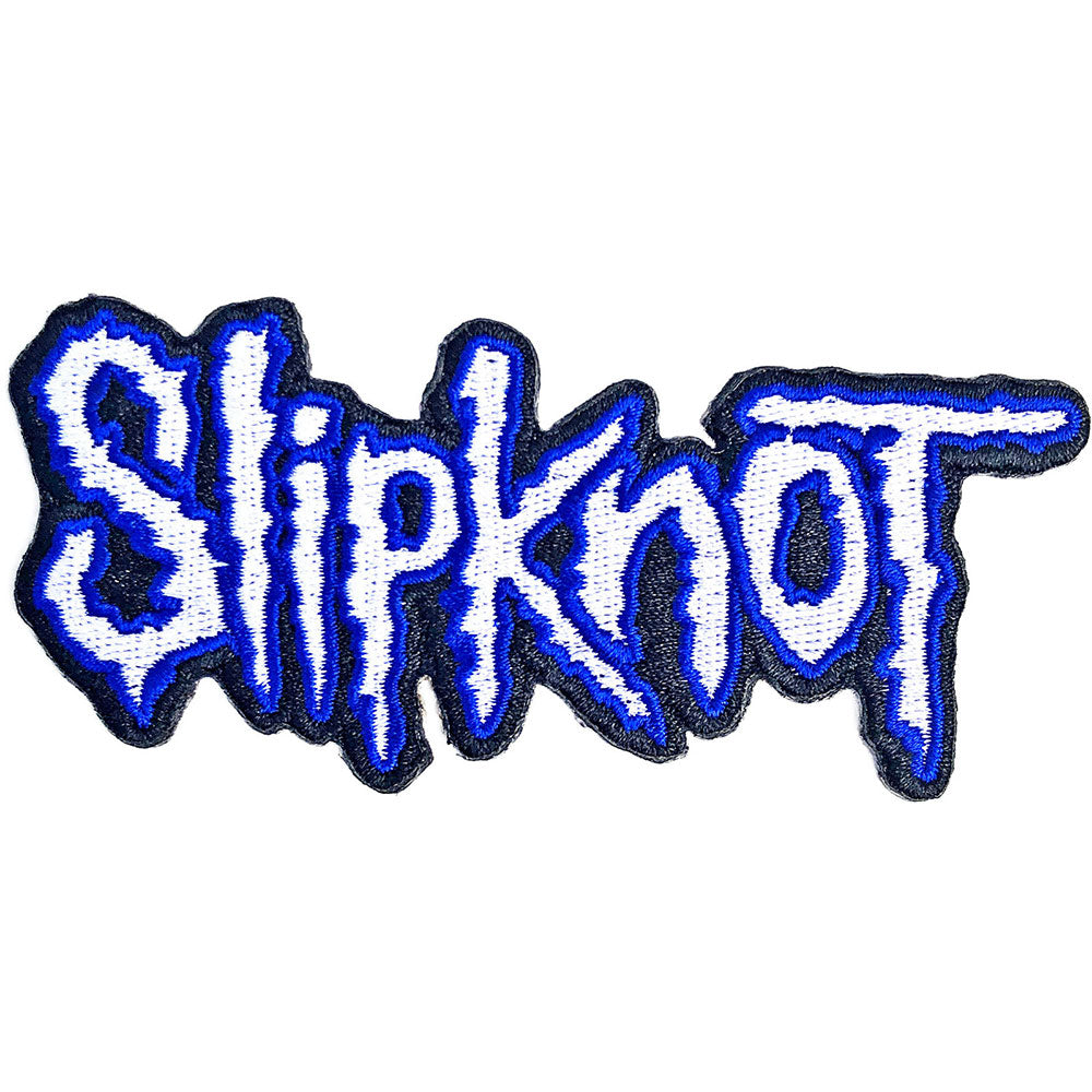 Slipknot Standard Patch | Cut-Out Logo Blue Border