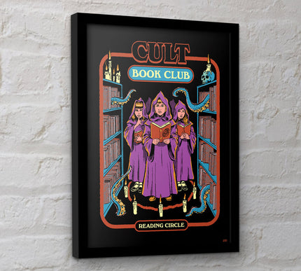 Steven Rhodes Cult Book Club Framed Print