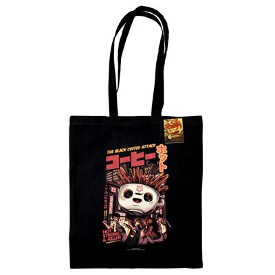 Illustrata Tote Bag | Black Coffee Attack