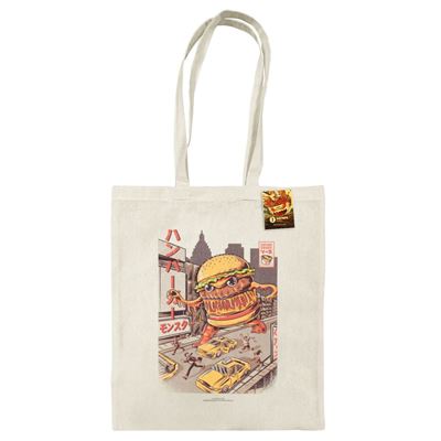 Illustrata Tote Bag | Burgerzilla - Natural