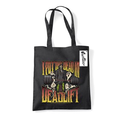 Letter Shoppe Tote Bag | I Put The Dead in Deadlift