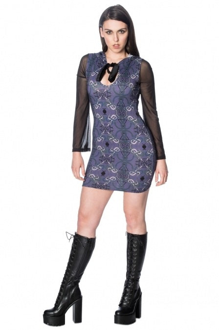 Banned Apparel Vibora Bodycon Dress | Purple