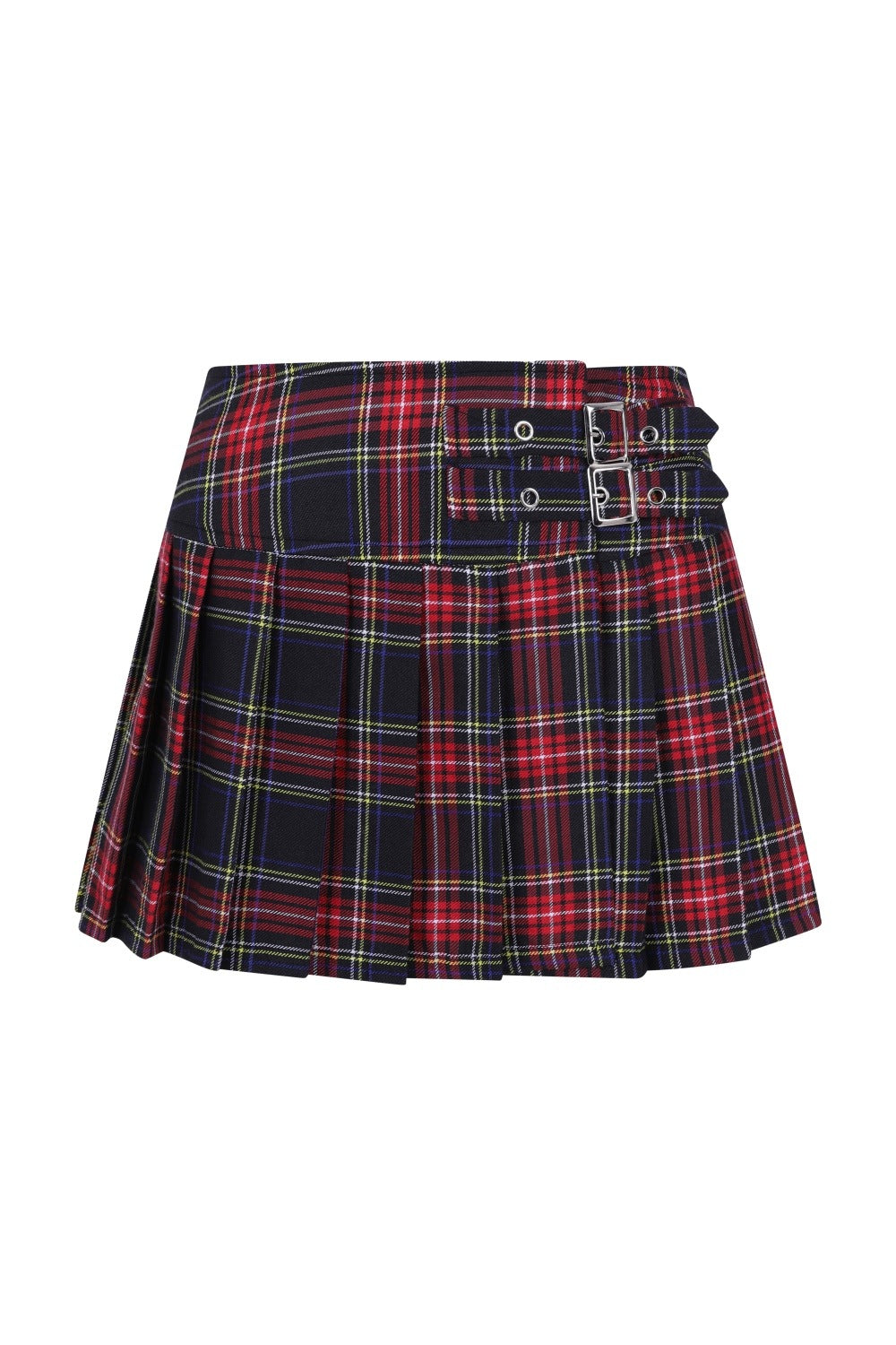 Banned Apparel Darkdoll Mini Skirt | Black Tartan