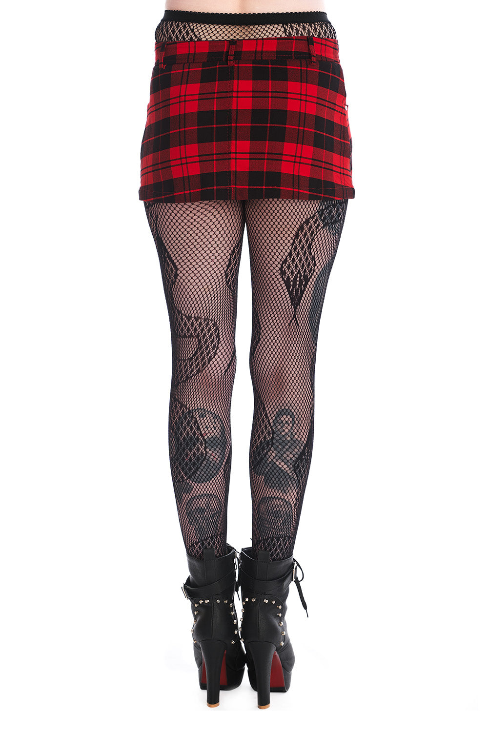 Banned Apparel Rochelle Checked Mini Skirt