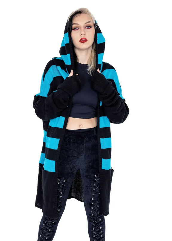 Heartless Willa Cardigan | Blue / Black