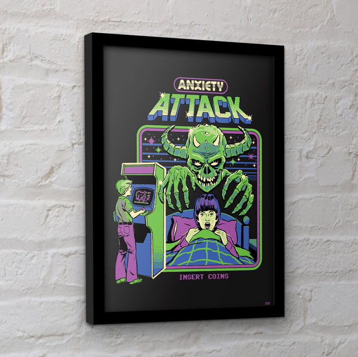 Steven Rhodes Anxiety Attack Framed Print