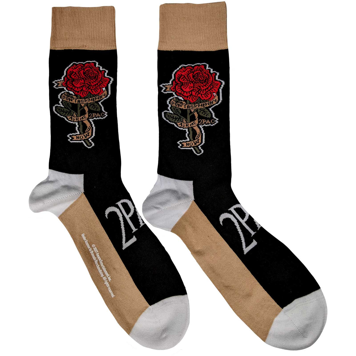 Tupac Socks | Rose