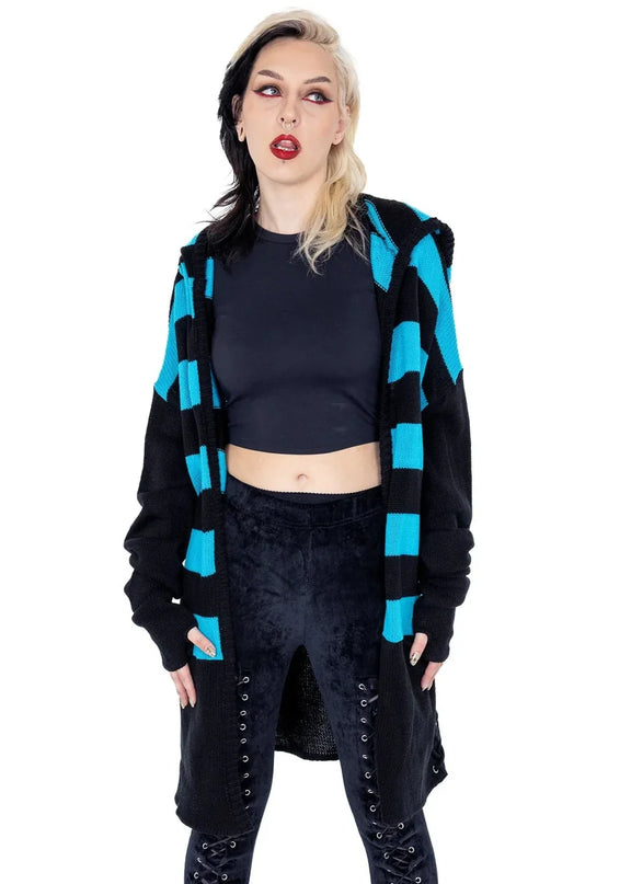 Heartless Willa Cardigan | Blue / Black