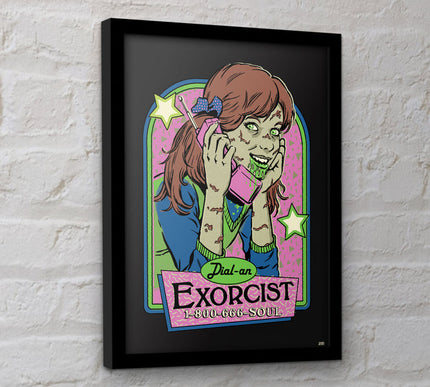 Steven Rhodes Dial An Exorcist Framed Print
