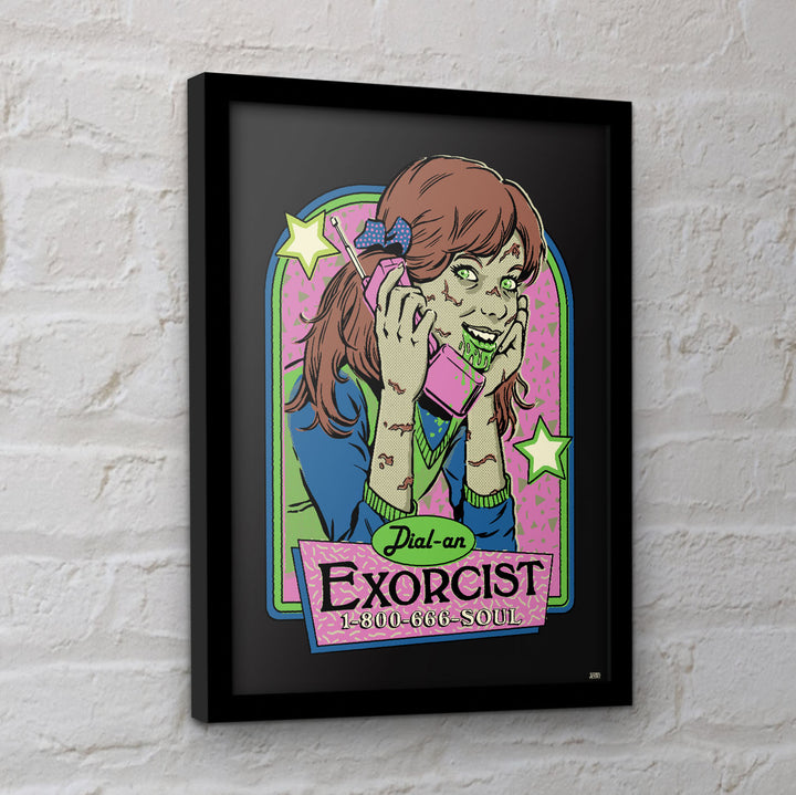 Steven Rhodes Dial An Exorcist Framed Print