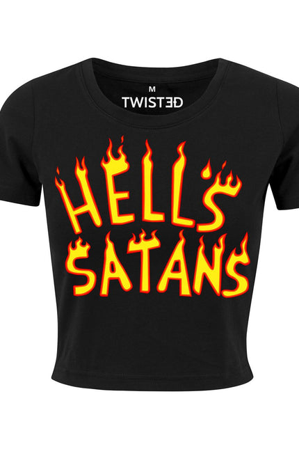 Twisted Apparel Hells Satans Cropped T-Shirt