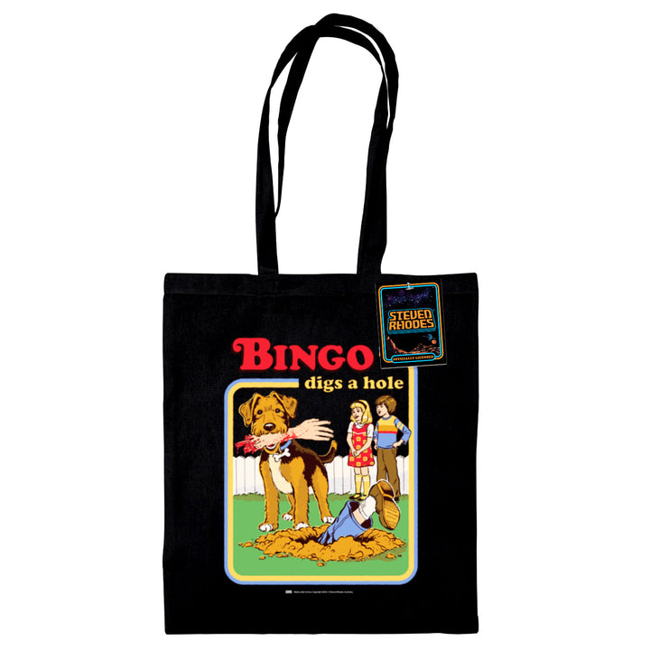 Steven Rhodes Tote Bag Bingo Digs A Hole