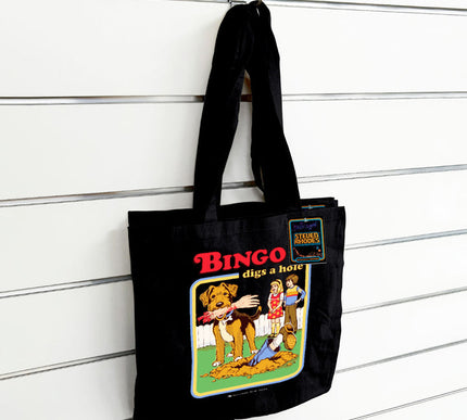 Steven Rhodes Tote Bag Bingo Digs A Hole