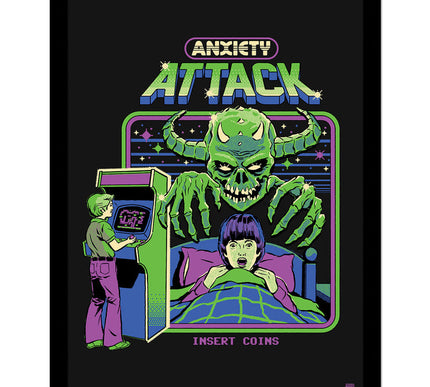 Steven Rhodes Anxiety Attack Framed Print