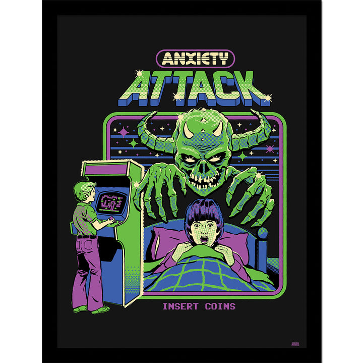 Steven Rhodes Anxiety Attack Framed Print