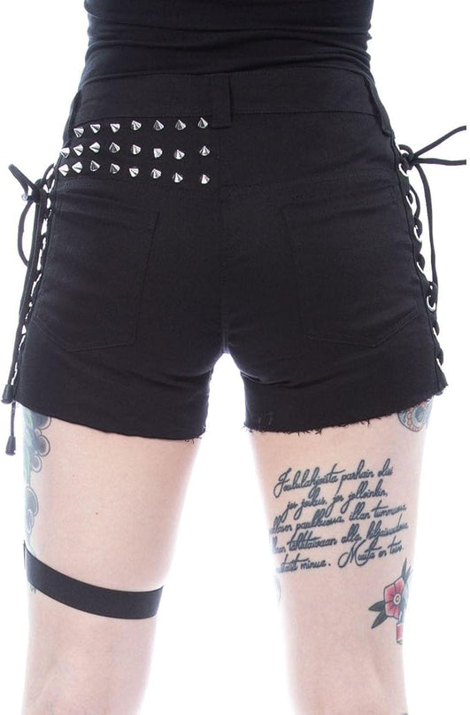 Heartless Ines Shorts | Black / Red Check
