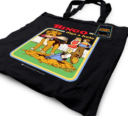 Steven Rhodes Tote Bag Bingo Digs A Hole