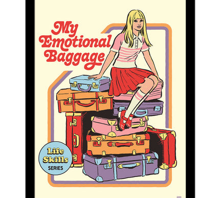 Steven Rhodes Emotional Baggage Framed Print