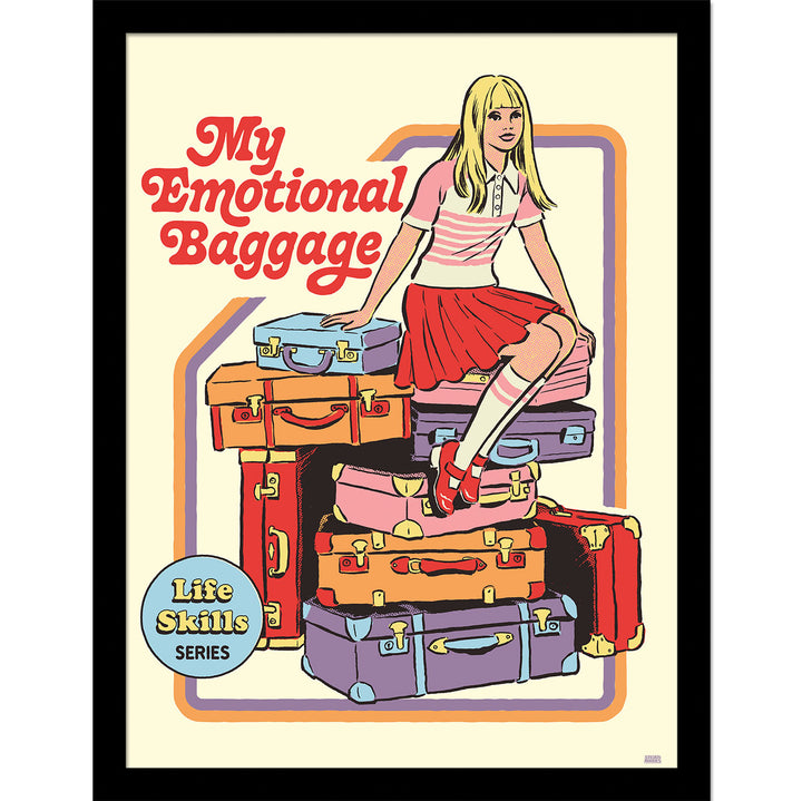 Steven Rhodes Emotional Baggage Framed Print