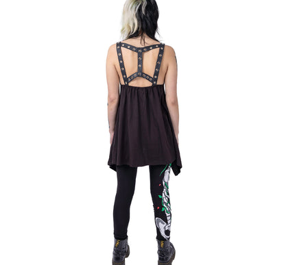 Vixxsin Garden Skull Leggings | Black