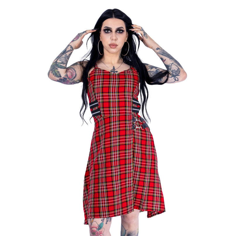 Heartless Kyla Dress | Red Tartan
