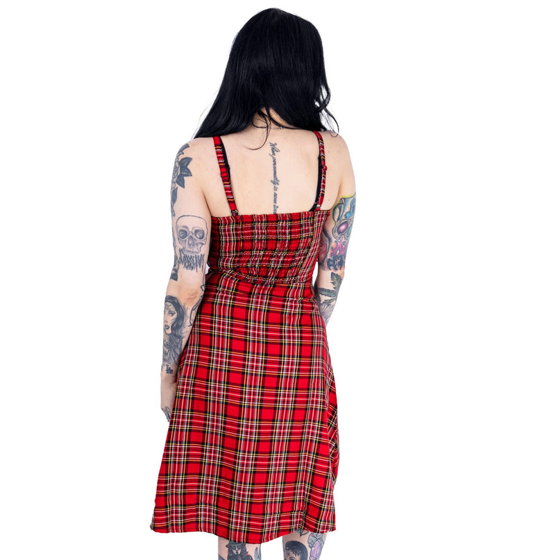 Heartless Kyla Dress | Red Tartan