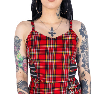 Heartless Kyla Dress | Red Tartan