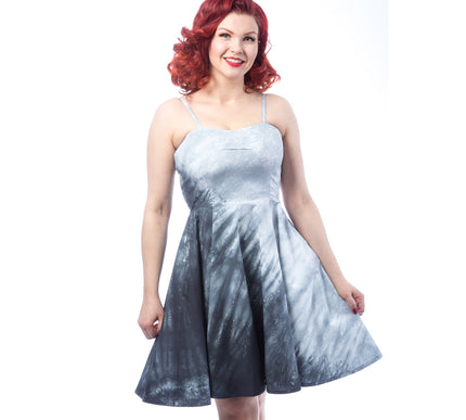 Rockabella Lani Dress | Grey / White