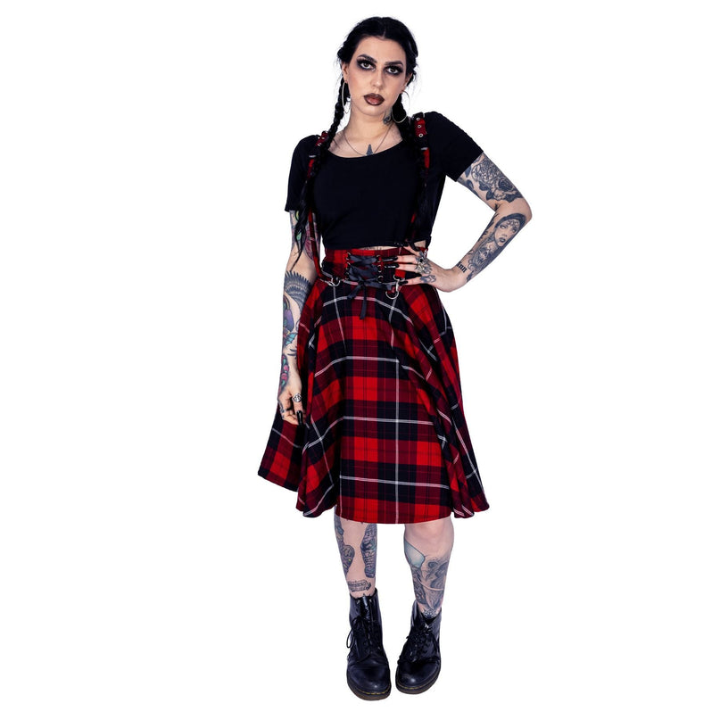 Chemical Black Seneca Skirt | Red Check
