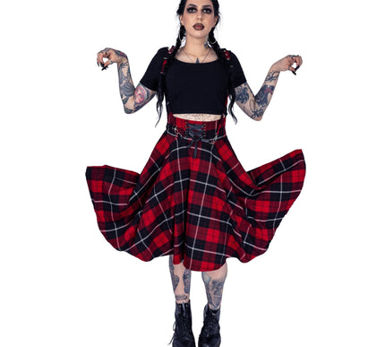 Chemical Black Seneca Skirt | Red Check