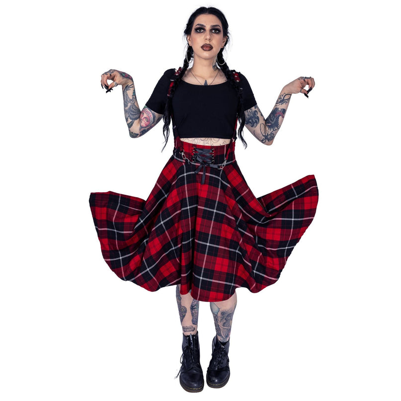 Chemical Black Seneca Skirt | Red Check