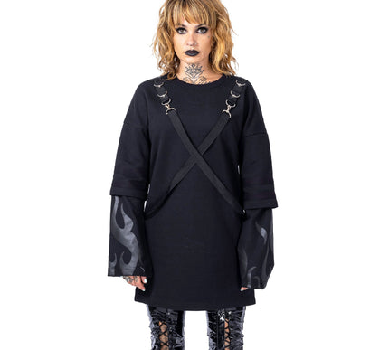 Heartless Flamethrower Top | Black