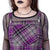Rockabella Maeve Pinafore Dress | Grey / Purple Check