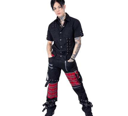 Chemical Black Athol Pants | Black / Red