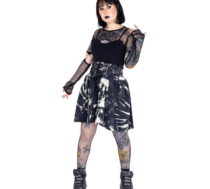 Vixxsin Etain Shorts | Black / White Tie Dye