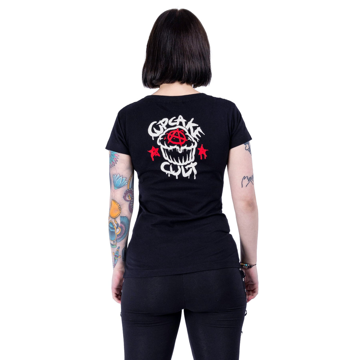 Cupcake Cult Free Pandas T-Shirt | Black