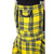 Chemical Black Branwen Pinafore | Yellow Tartan