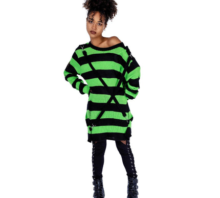 Heartless Oriana jumper | Green / Black
