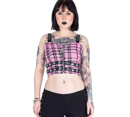 Vixxsin Thyra Top | Pink Check